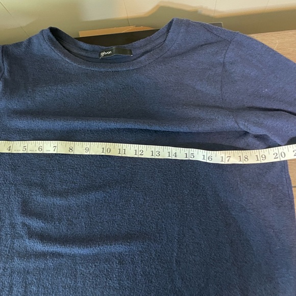 Gibson Navy Bell Sleeve Cozy Fleece Pullover - Picture 10 of 11